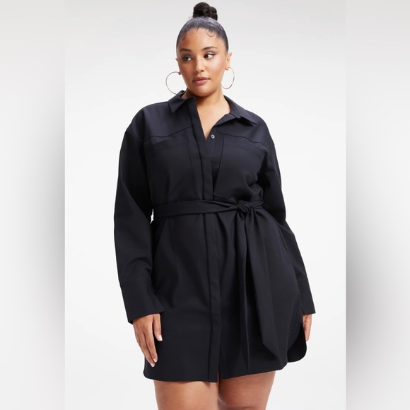 Good American Poplin Shirt Dress NWT - Picture 6 of 13